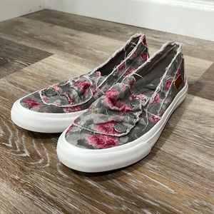 Blowfish slip on floral shoes